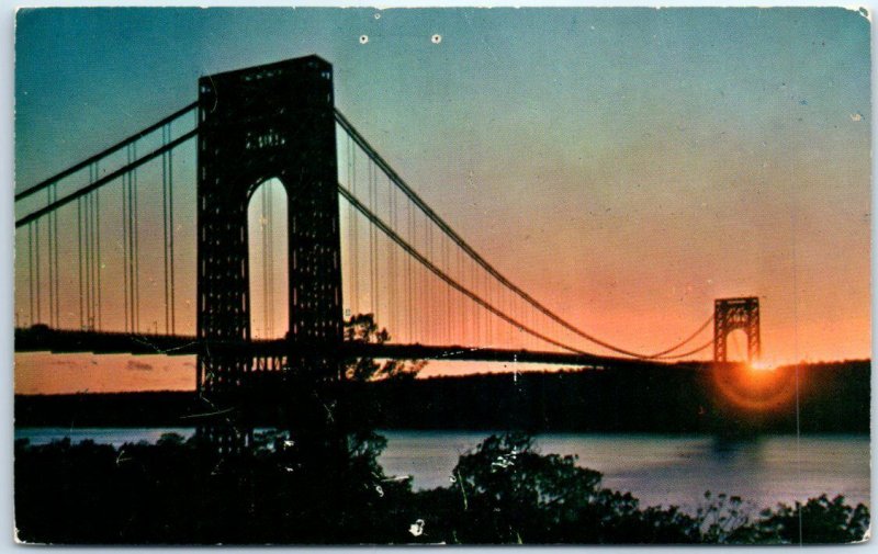 Postcard - George Washington Bridge, USA, North America 