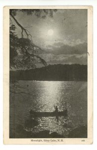 NH - Silver Lake. Canoeing By Moonlight