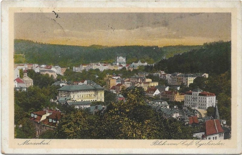 Czech Republic - Marienbad Blick vom Café Egerländer 03.14