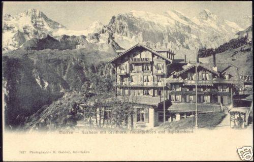 switzerland, MÜRREN, Kurhaus, Breithorn Tschingelhorn