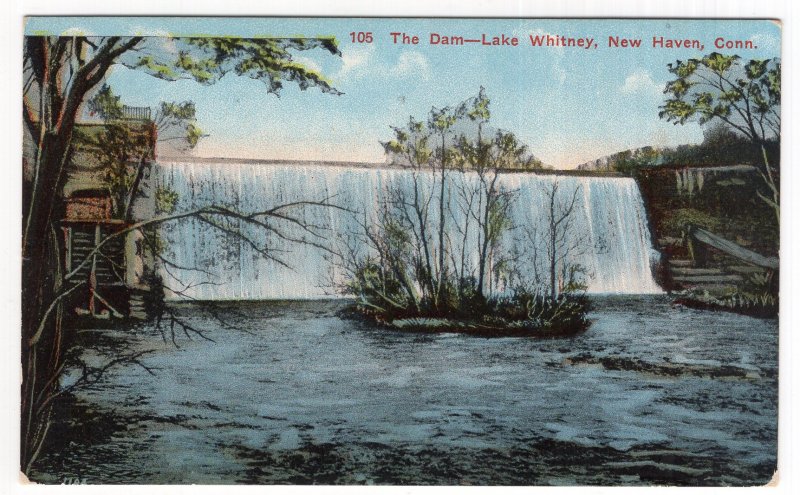 New Haven, Conn, The Dam, Lake Whitney