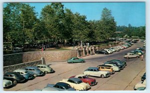 ORANGE, CA California  Orange CITY PARK   c1940s, 50s Cars Street Scene Postcard