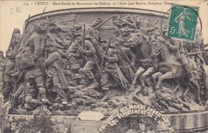 France Troyes Haut Relief du Monument des Enfants de l'Aube 1911