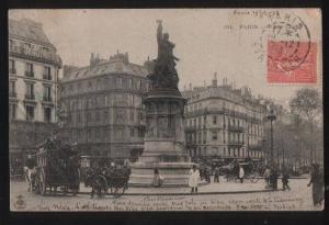 3100759 FRANCE Paris Place Clichy Vintage 1903 year RPPC