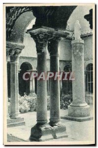 Old Postcard Aix en Provence Cloister Doors of the Cathedral Saint Sauveur