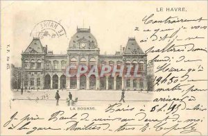 Old Postcard Le Havre Stock Exchange (map 1900)