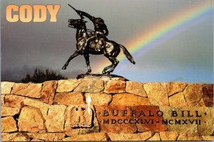 Buffalo Bill Sculpture Cody WY Postcard PC21