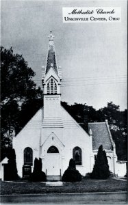 Postcard OH Unionville Center Methodist Church Sunday School 1950s S5