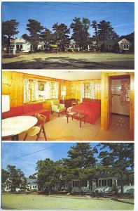 Dennis Port MA Cape Cod Surf Motel Cottage Postcard