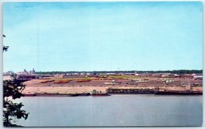 Postcard - River-Rail-Truck Terminal - Memphis, Tennessee