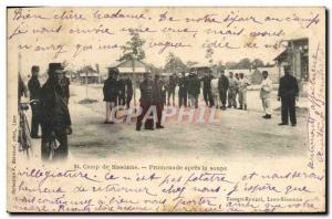 Old Postcard From Camp Walk After Sissonne Soup Army