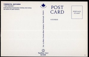 Ontario Aerial View The Parkway Gardiner Expressway TORONTO - Chrome 1950s-1970s