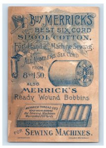1890 Merrick's Spool Cotton Young Columbus With Flag P171