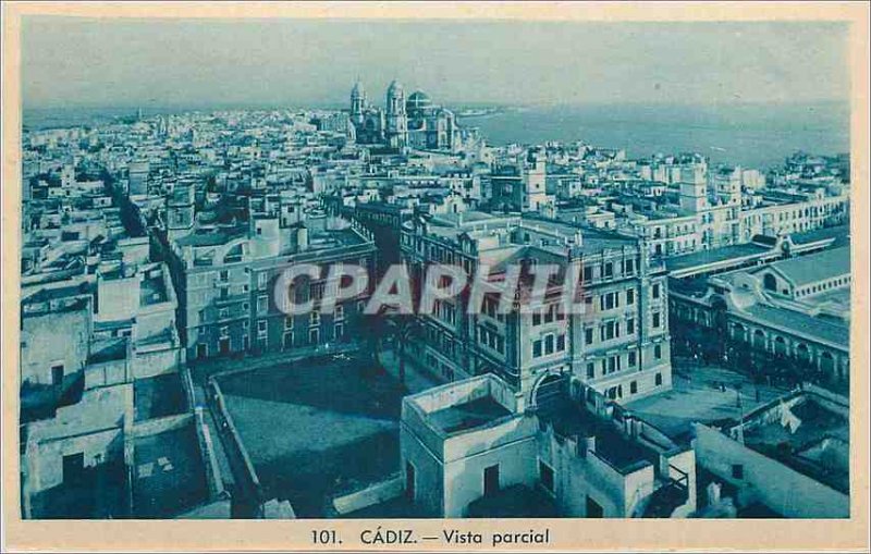 Postcard Old Cadiz Vista parcial