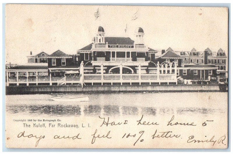 c1905 The Kuloff Far Rockaway Long Island New York NY Antique Posted Postcard