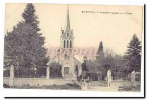 St Pryve Saint Mesmin Old Postcard L & # 39eglise