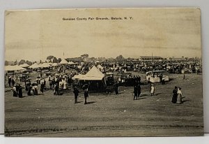 Batavia NY Genesee County Fair Grounds 1908 Postcard F13
