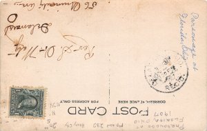 J63/ Florida Ohio RPPC Postcard c1910 Church Parsonage Homes  14