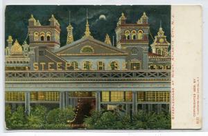 Steeplechase Amusement Park at Night Atlantic City New Jersey 1907c postcard