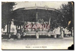 Old Postcard Cannes Musical Kiosk