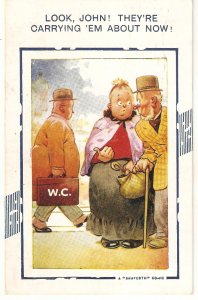 Look, John They're carrying 'em about now! Bamforth Comic Series PC # 174