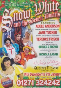 Nichola Lagan Snow White Hand Signed Theatre Flyer