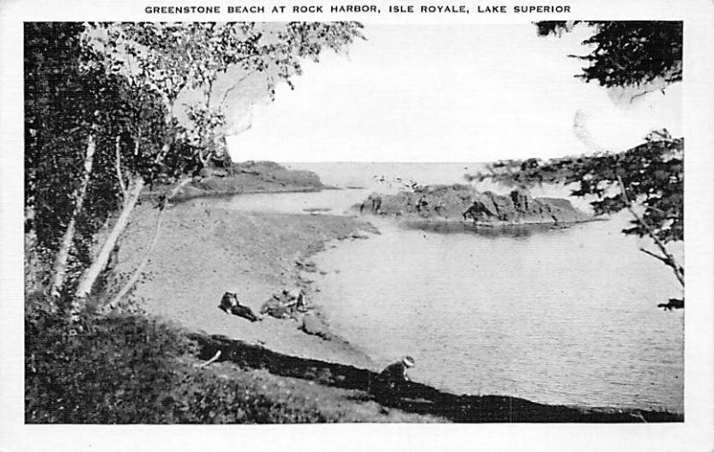 Greenstone Beach At Rock Harbor Isle Royale  - Lake Superior, Wisconsin WI