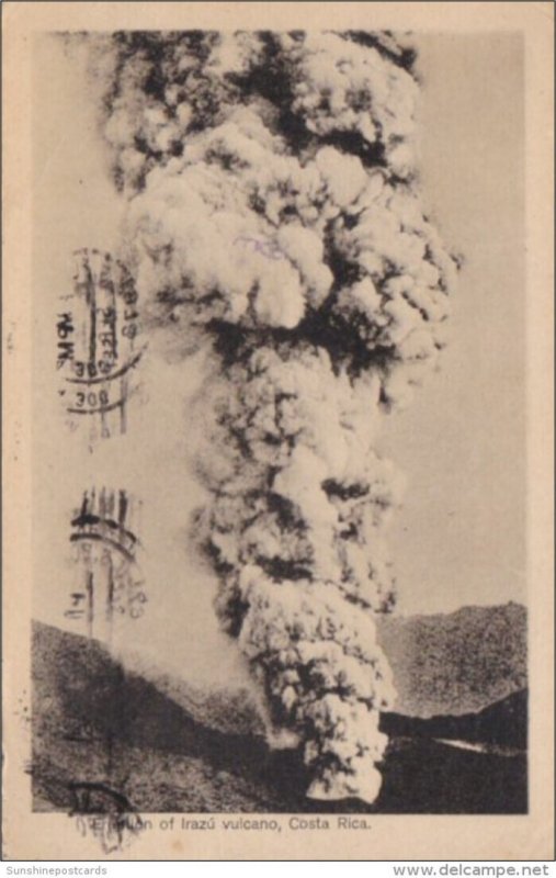 Costa Rica Eruption Of Irazu Volcano 13 March 1963