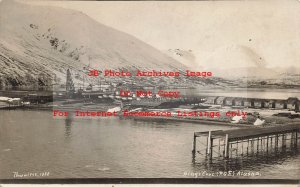 AK, Kings Cove, Alaska, RPPC, Loading Docks & Cabins, Thwaites Photo No 1332