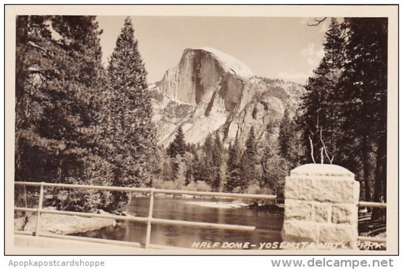 Half Dome Yosemite National Park California Real Photo