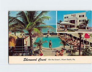 Postcard Sherwood Court (On the Ocean) Miami Beach Florida USA