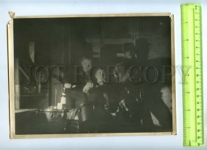 476549 USSR teenagers smoking alcohol band Old PHOTO