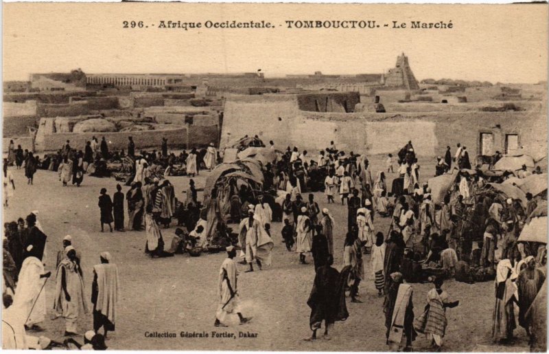 PC ED. FORTIER TOMBOUCTOU LE MARCHE ETHNIC TYPES SENEGAL (a35656)