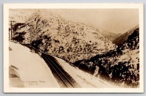 RPPC White Pass & Yukon RY Inspiration Point Postcard T30