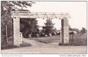 Entrance Country Club Cresco Iowa 1940Real Photo