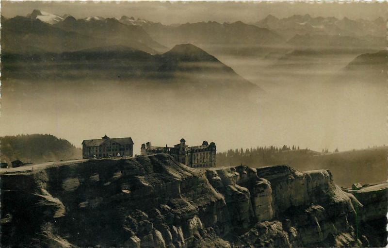 Suisse Switzerland Rigi Kulm 1940s RPPC