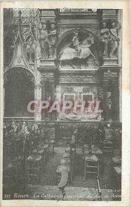 Old Postcard Rouen Cathedral Tomb of Luke Breze