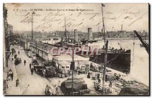 Le Havre - Le Grand Quai - Boat Southampton - Old Postcard