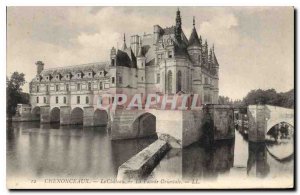 Old Postcard Chenonceaux Le Chateau