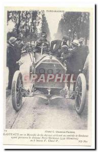 COPYRIGHT Gasteaux on his Mercedes 60 horses arriving at the controls of Bord...