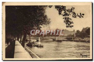 Old Postcard Perspective Paris on the Seine and the Gare d'Orsay