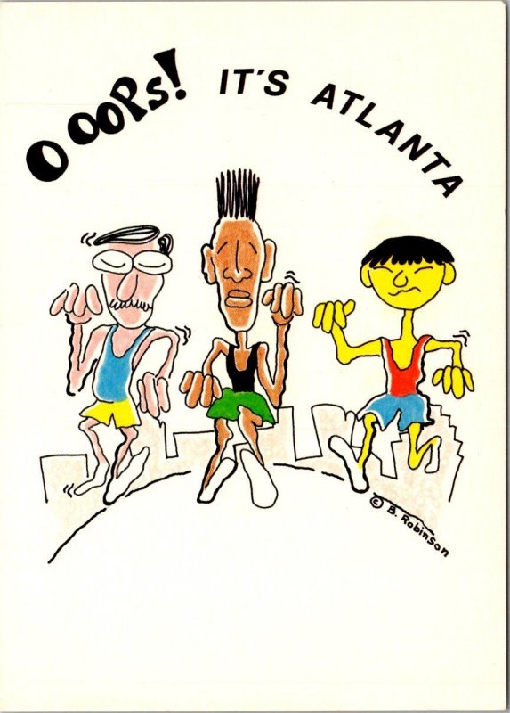 Oops It's Atlanta Black Caricature By Barry Robinson Atlanta