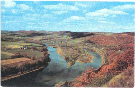 Site of French Azilum & Susquehanna River, Pennsylvania, PA, Chrome