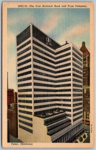 Tulsa Oklahoma 1940s Postcard First National Bank And Trust Company