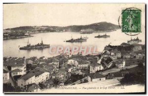 Old Postcard Vue Generale Villefranche and Cap Ferrat Charter