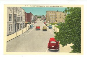 NC - Waynesville. Main Street looking West ca 1952
