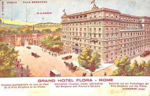ab0603 - VINTAGE POSTCARD - ROME City: Grand Hotel Flora-