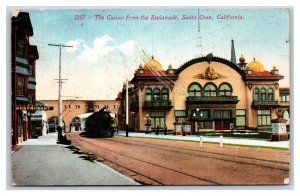 Casino View From Esplanade Santa Cruz California CA 1912 DB Postcard U16