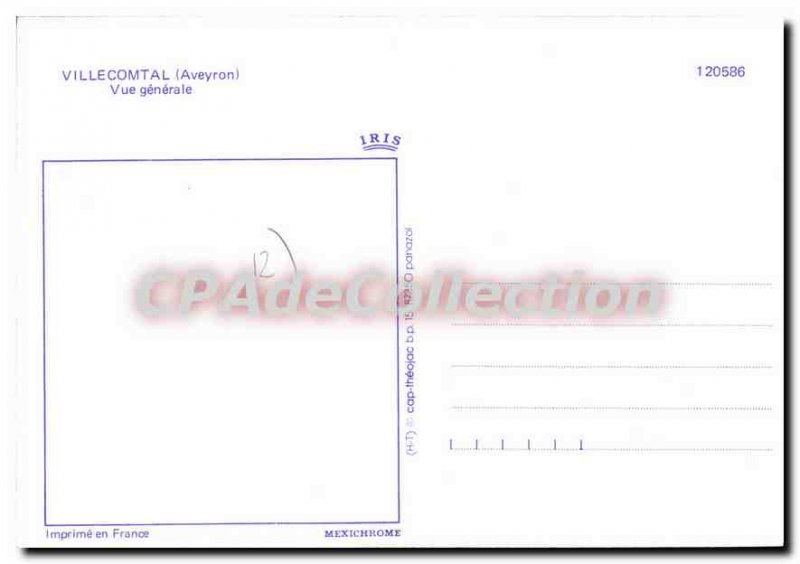 Postcard Old Villecomtal Aveyron General view