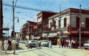 Pennsylvania WILKINSBURG Street Scene Allegheny County c1950s Vintage Postcard 